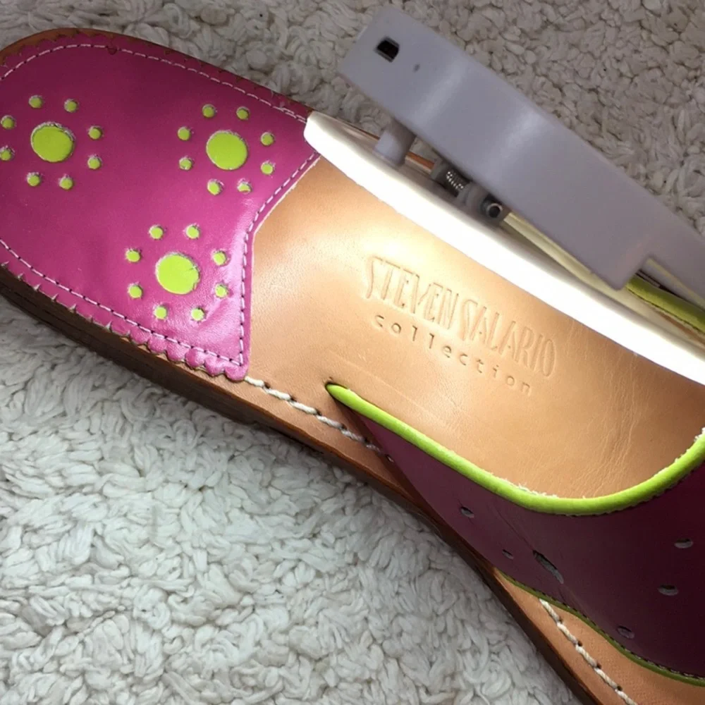 Steven Salario leather slides